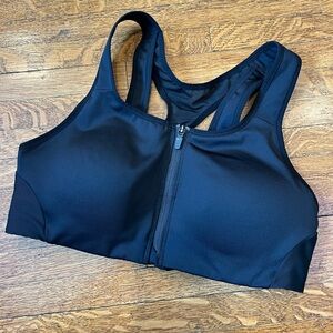 Women's black Nike sports bra